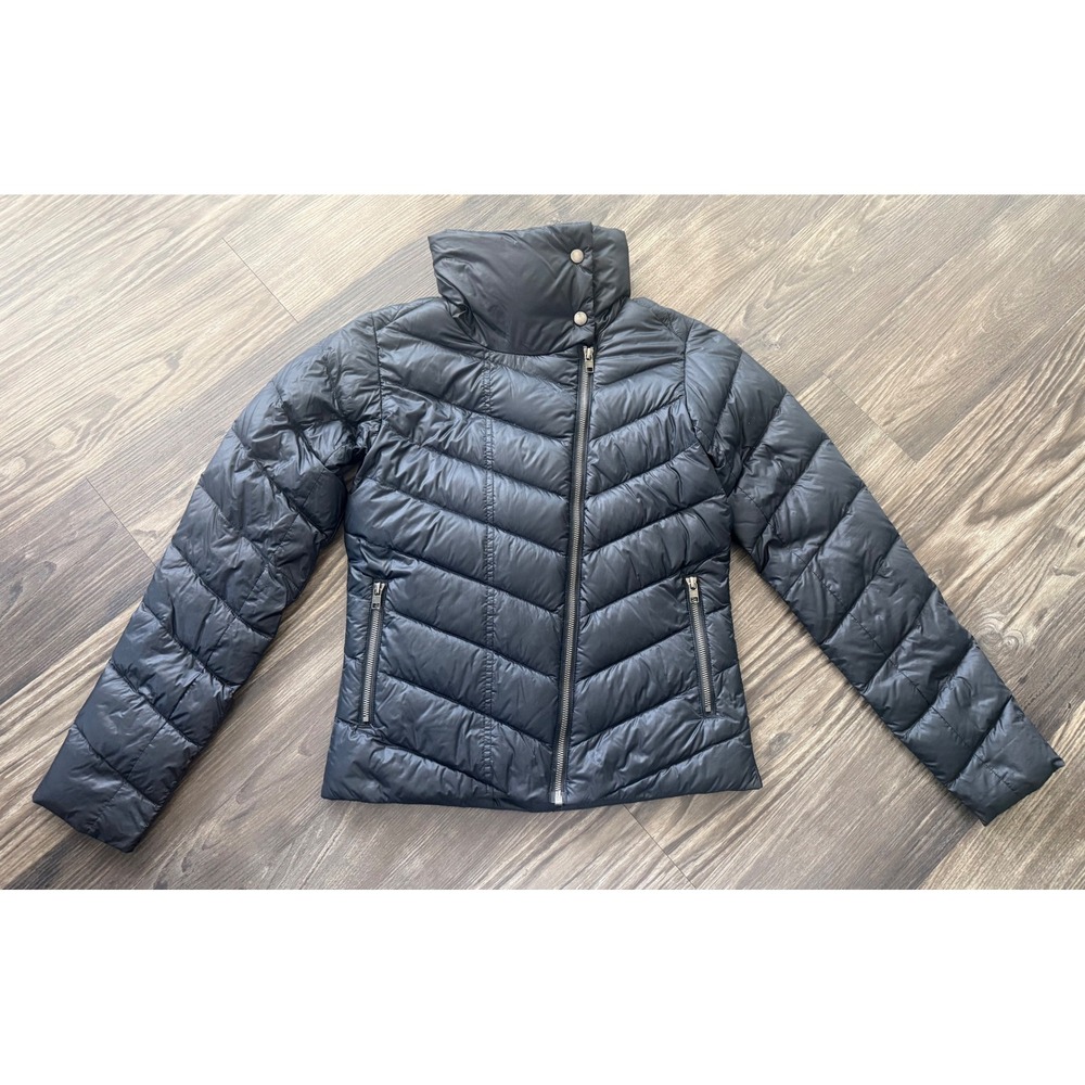 Patagonia W's Prow Jacket Down Puffer Jacket Coat Smolder Blue Moto Retro XS